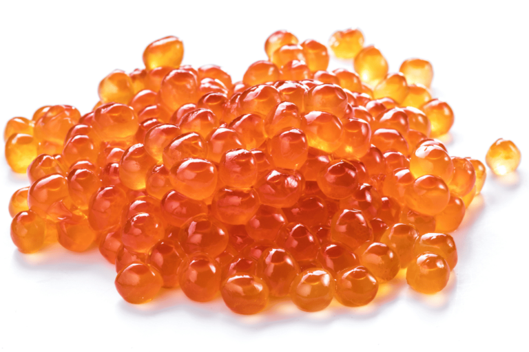 what color are rainbow trout eggs
